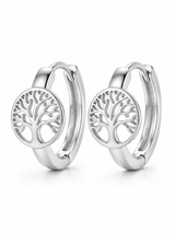Élise Tree of Life Hoop Earrings