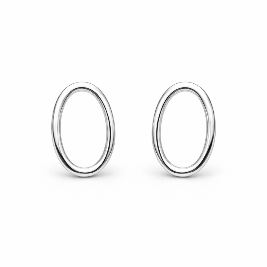 Aurélie Oval Stud Earrings