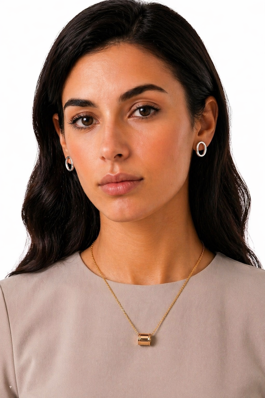 Aurélie Oval Stud Earrings