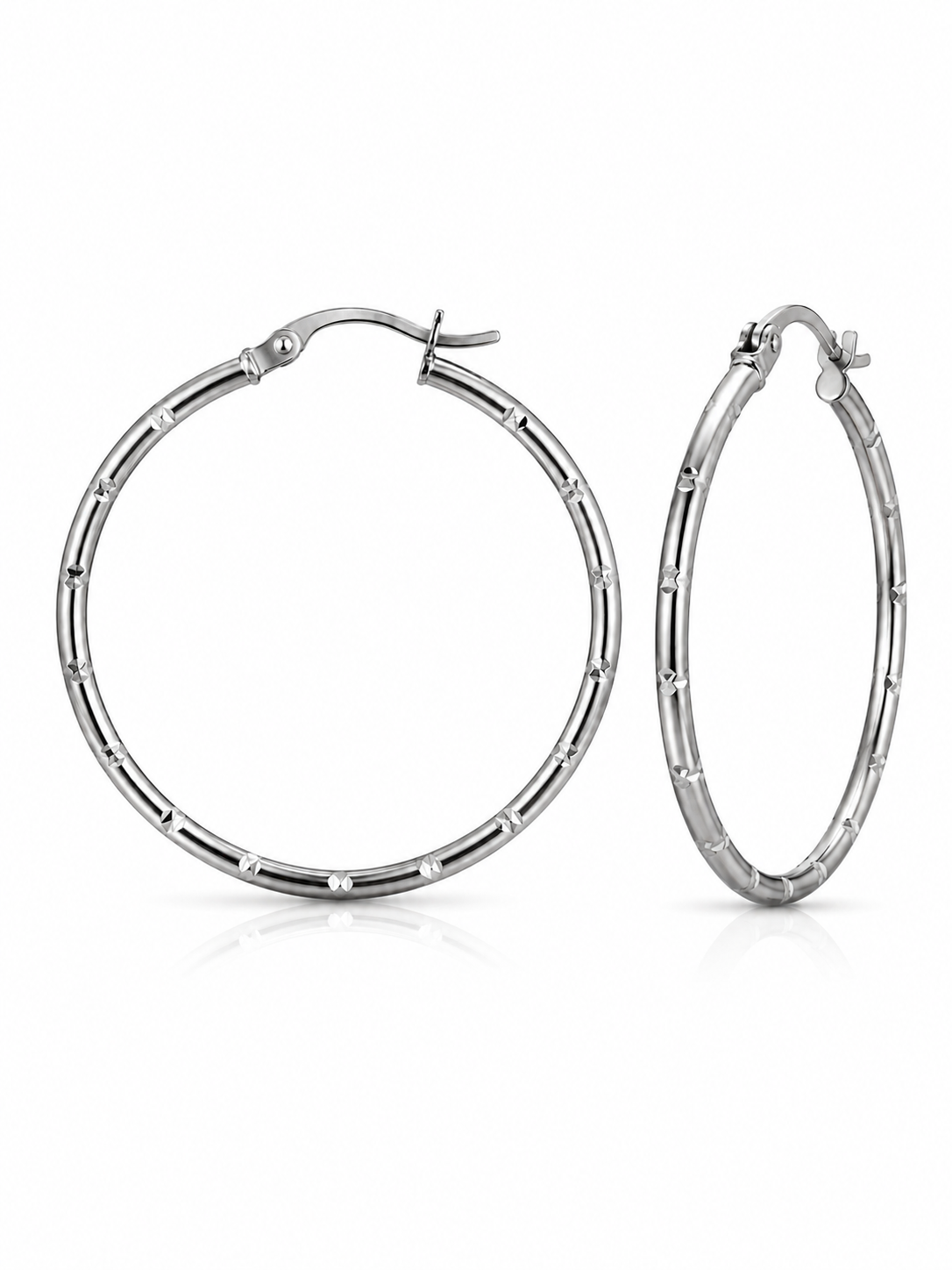 Aurélie Textured Hoop Earrings