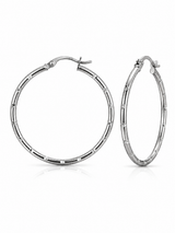 Aurélie Textured Hoop Earrings
