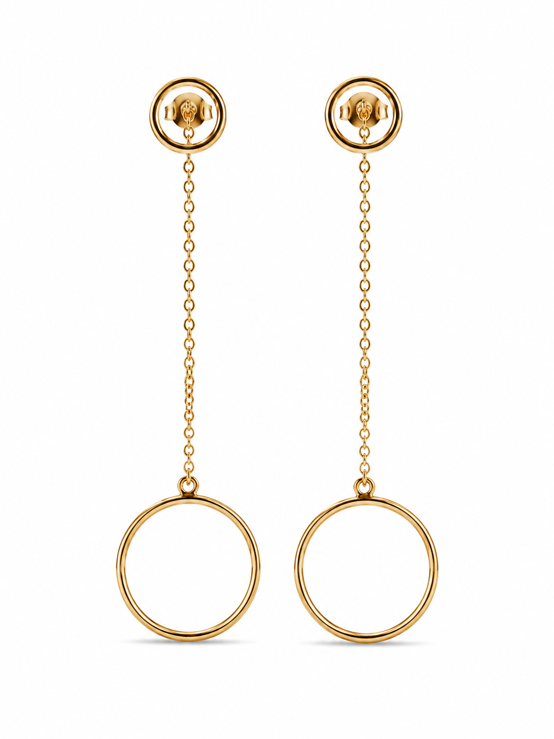 Aveline Circle Drop Earrings