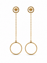 Aveline Circle Drop Earrings
