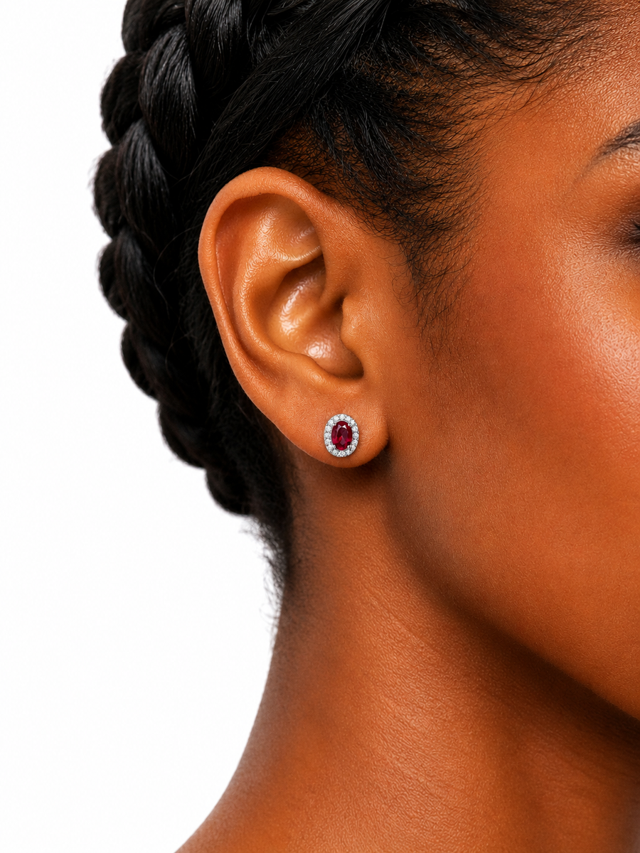 Belle Époque Halo Stud Earrings