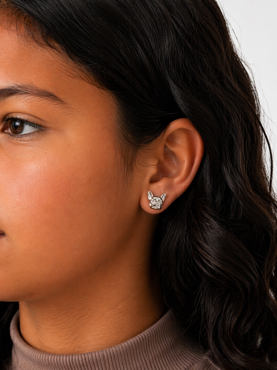 Bijou Bulldog Stud Earrings