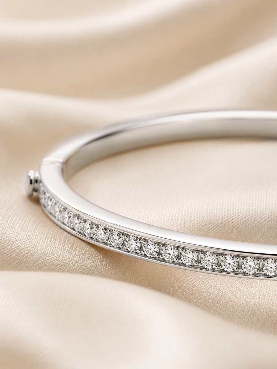 Bijou Lumière Crystal Tennis Bangle