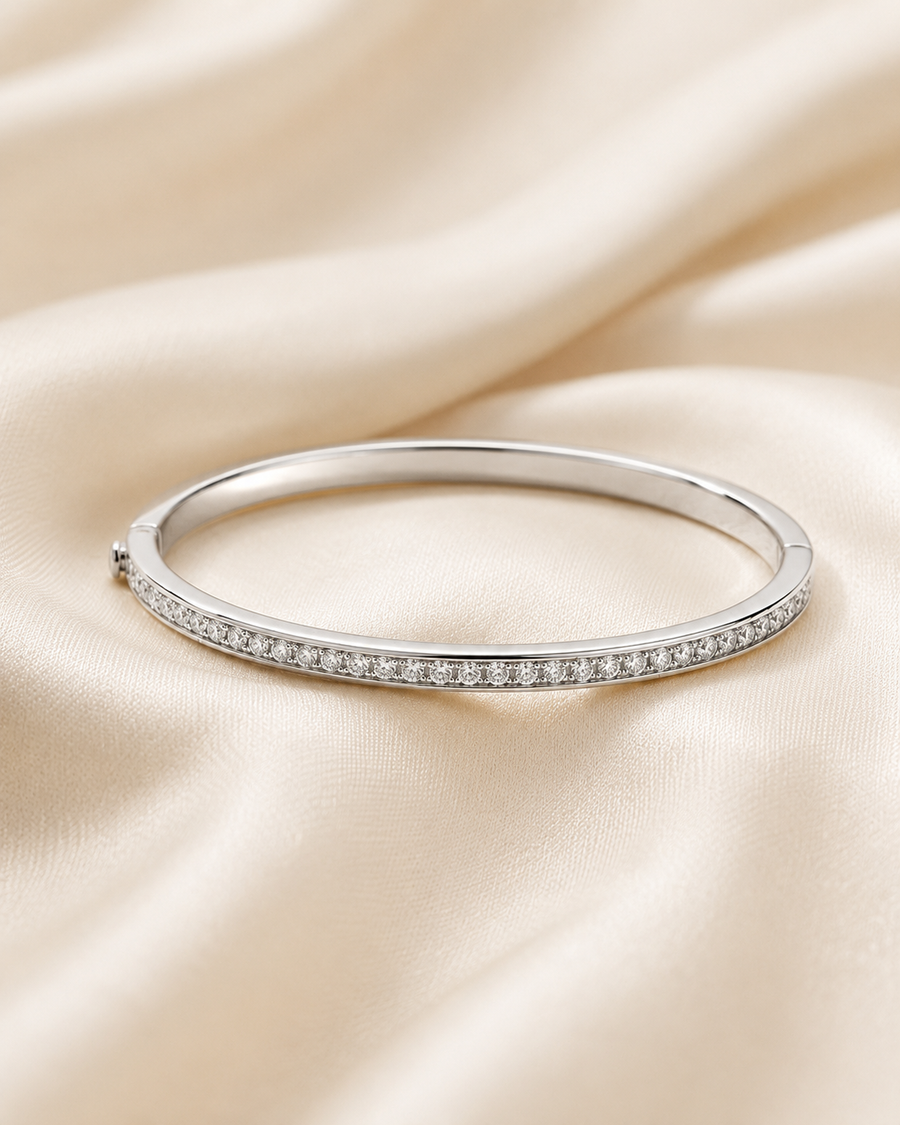 Bijou Lumière Crystal Tennis Bangle
