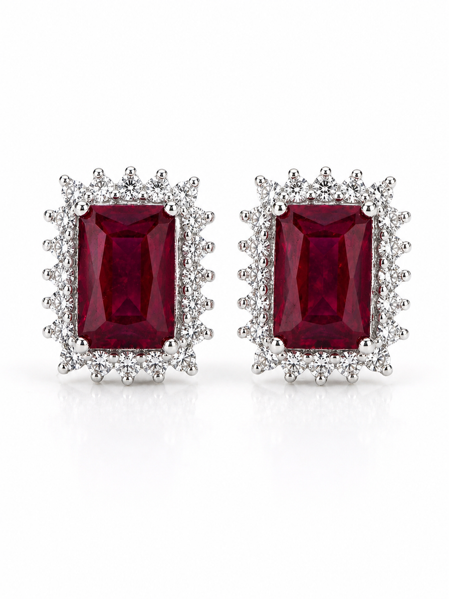 Bijou Rosette Stud Earrings