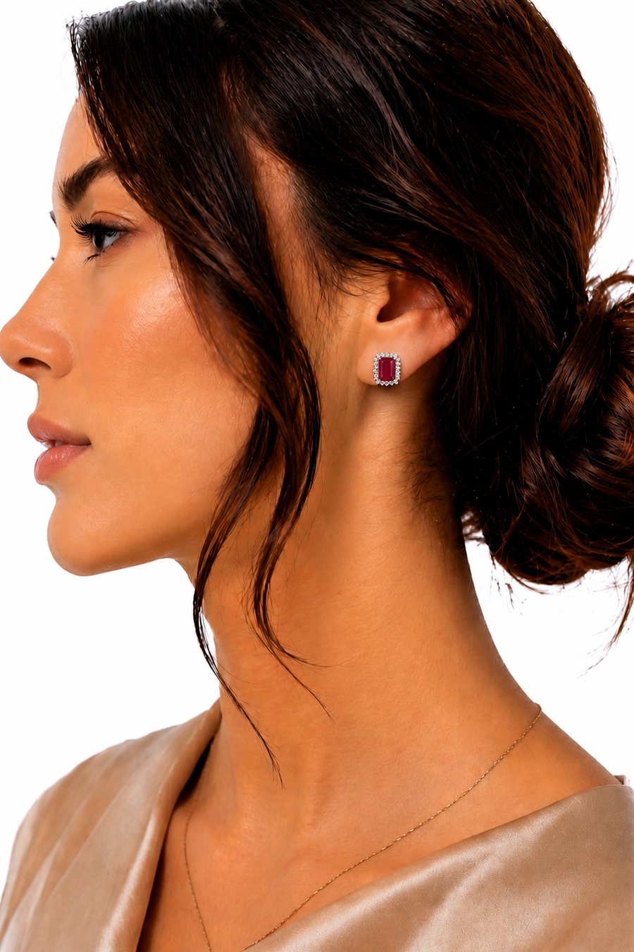 Bijou Rosette Stud Earrings