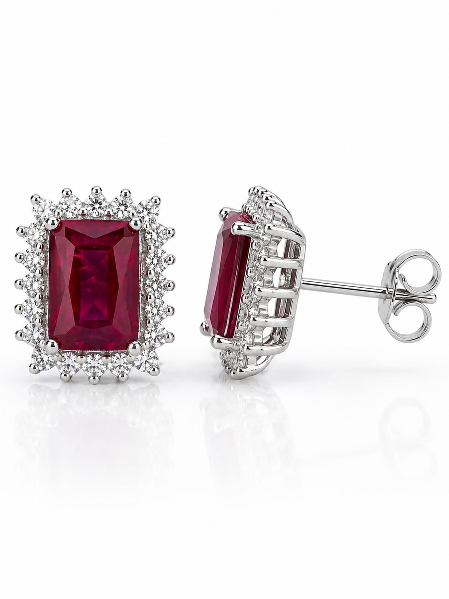 Bijou Rosette Stud Earrings
