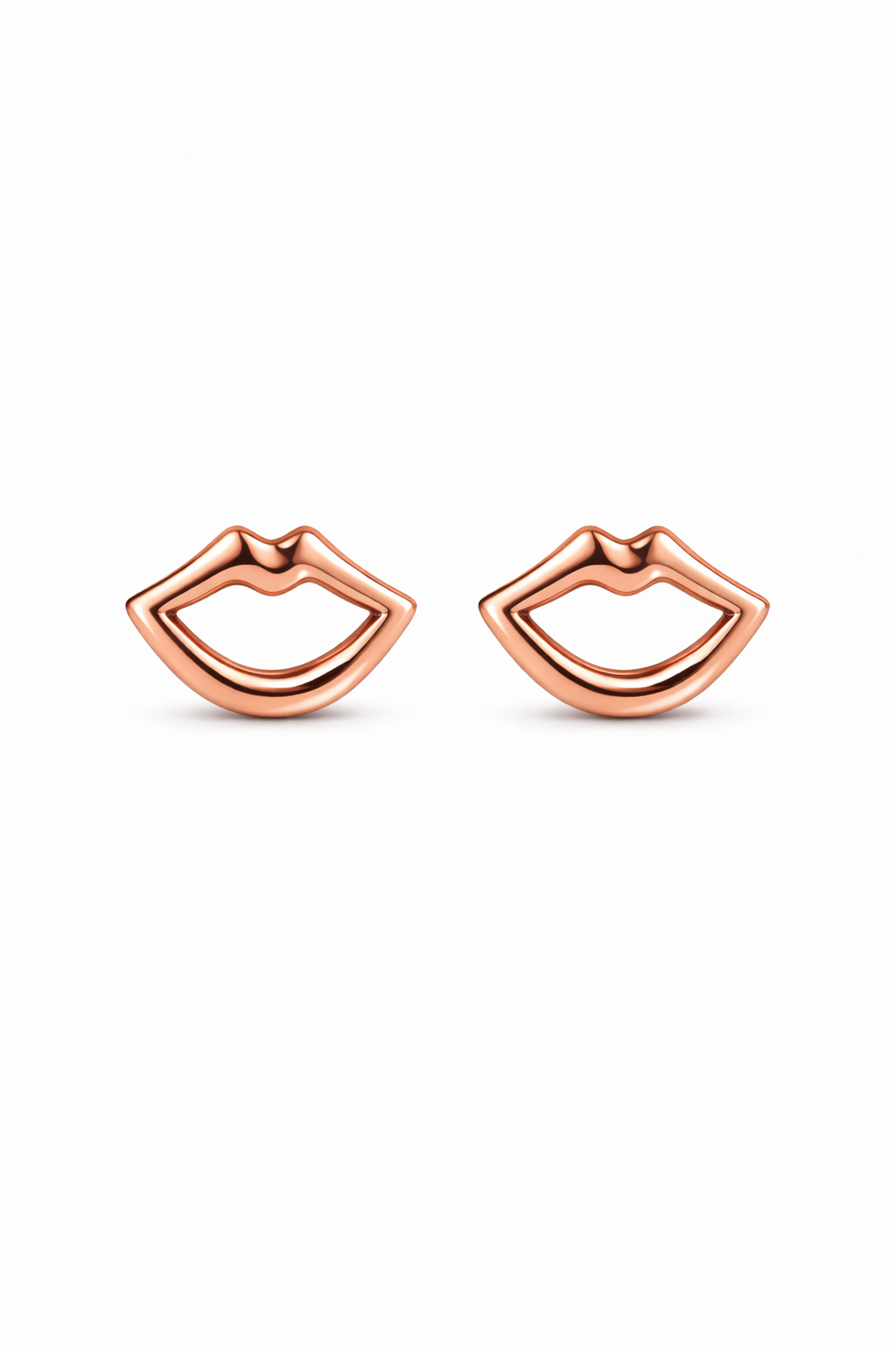 Bisou Outline Lip Stud Earrings