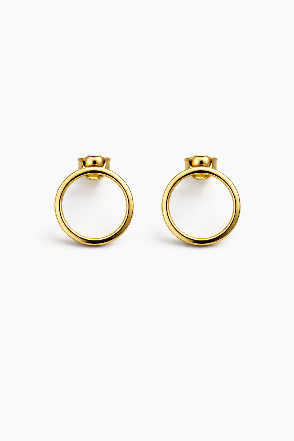 Camille Circle Stud Earrings