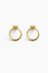 Camille Circle Stud Earrings