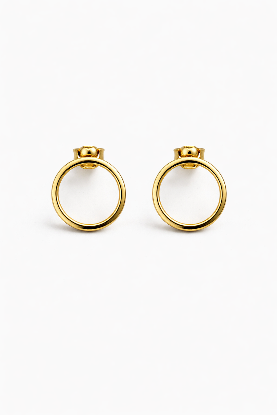 Camille Circle Stud Earrings