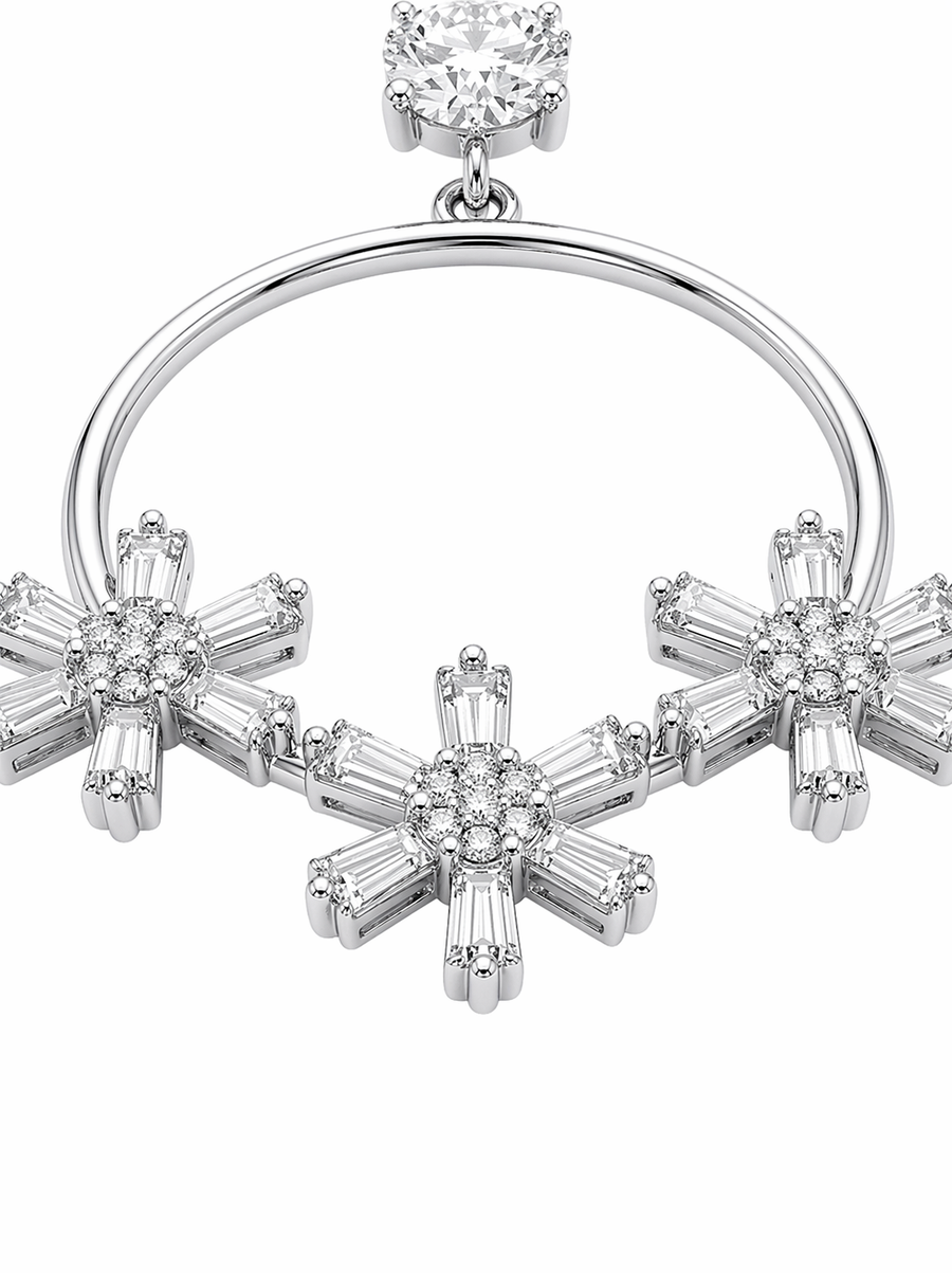 Celestine Floral Hoop Earrings