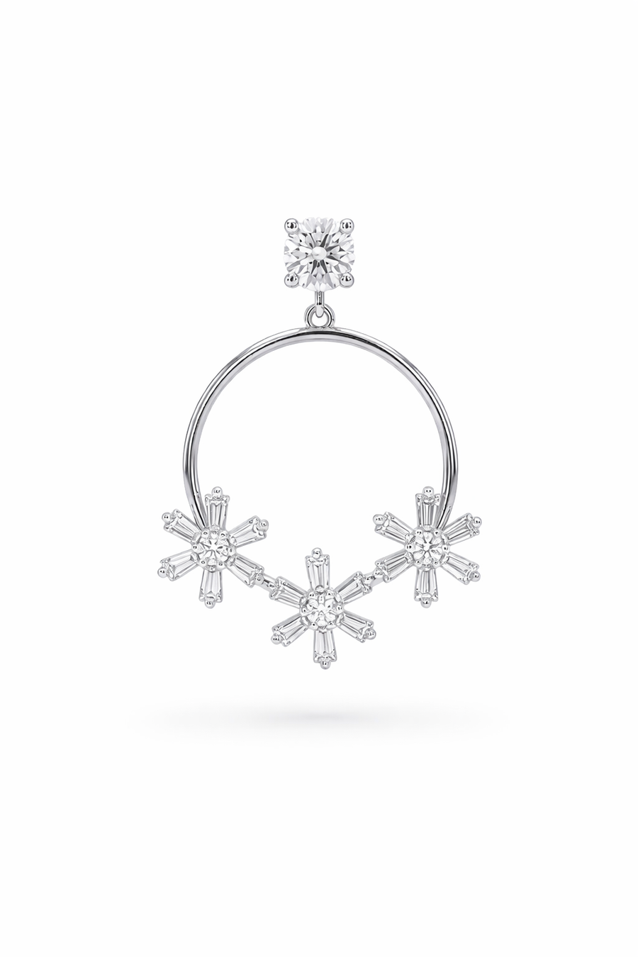 Celestine Floral Hoop Earrings
