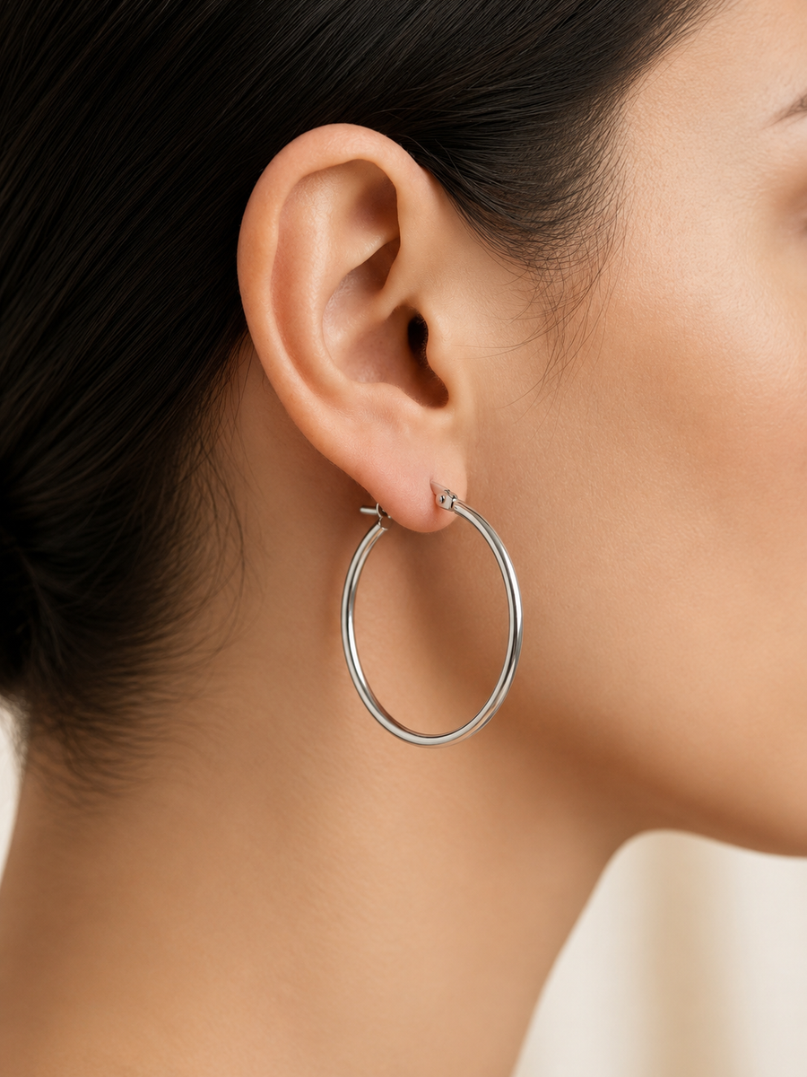 Chloé Fine Hoop Earrings