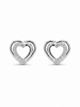 Cœur Lumière Heart Stud Earrings