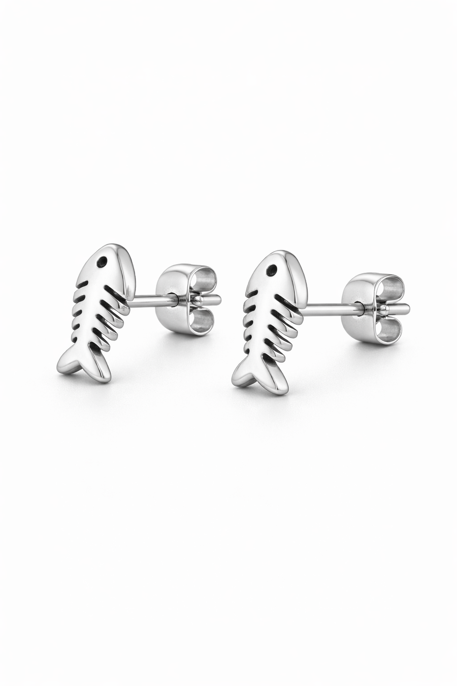 Côte d’Azur Fishbone Stud Earrings