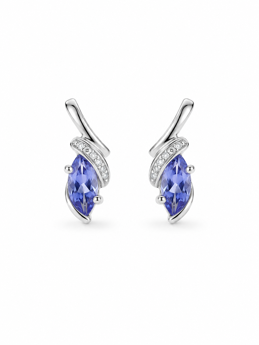 Crépuscule Bleu Stud Earrings