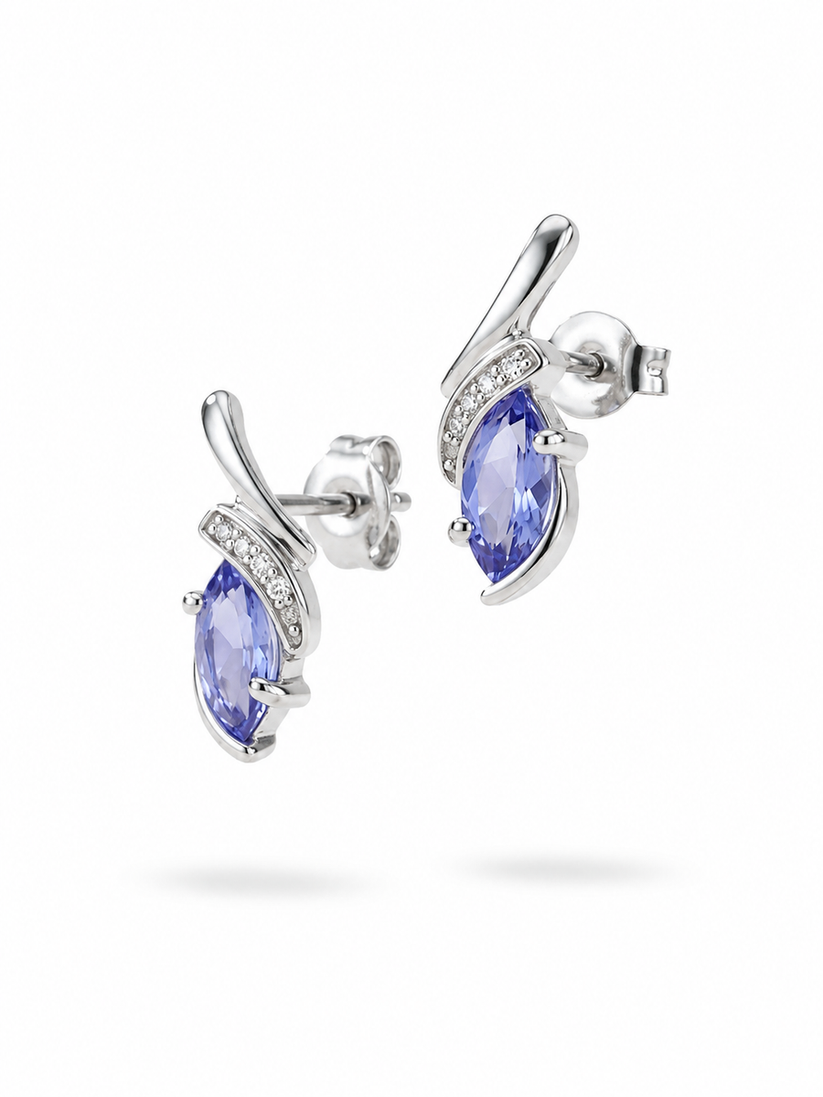 Crépuscule Bleu Stud Earrings