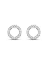 Éclat de Lune Circle Stud Earrings
