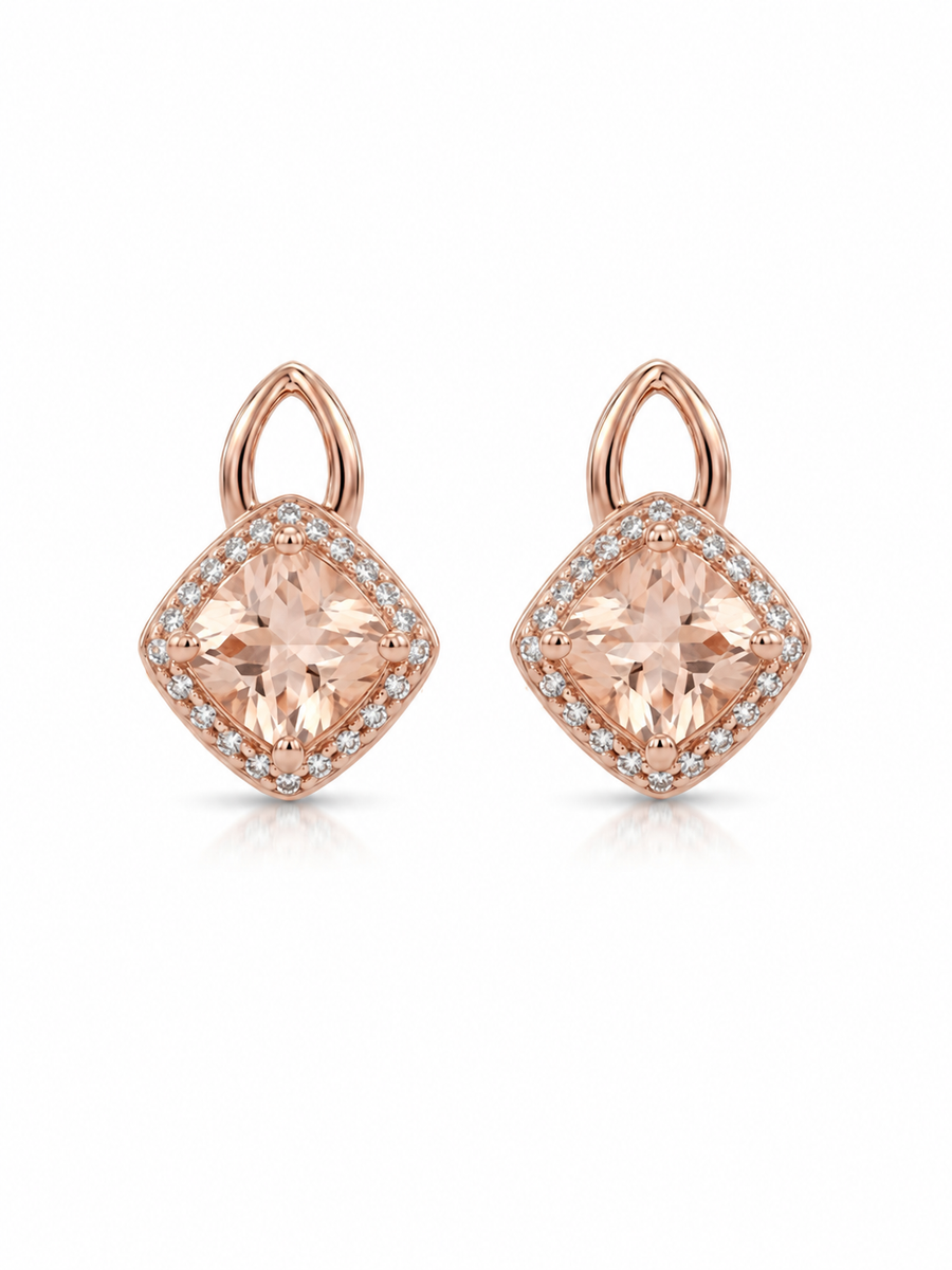 Élodie Lumière Diamond-Cut Stud Earrings