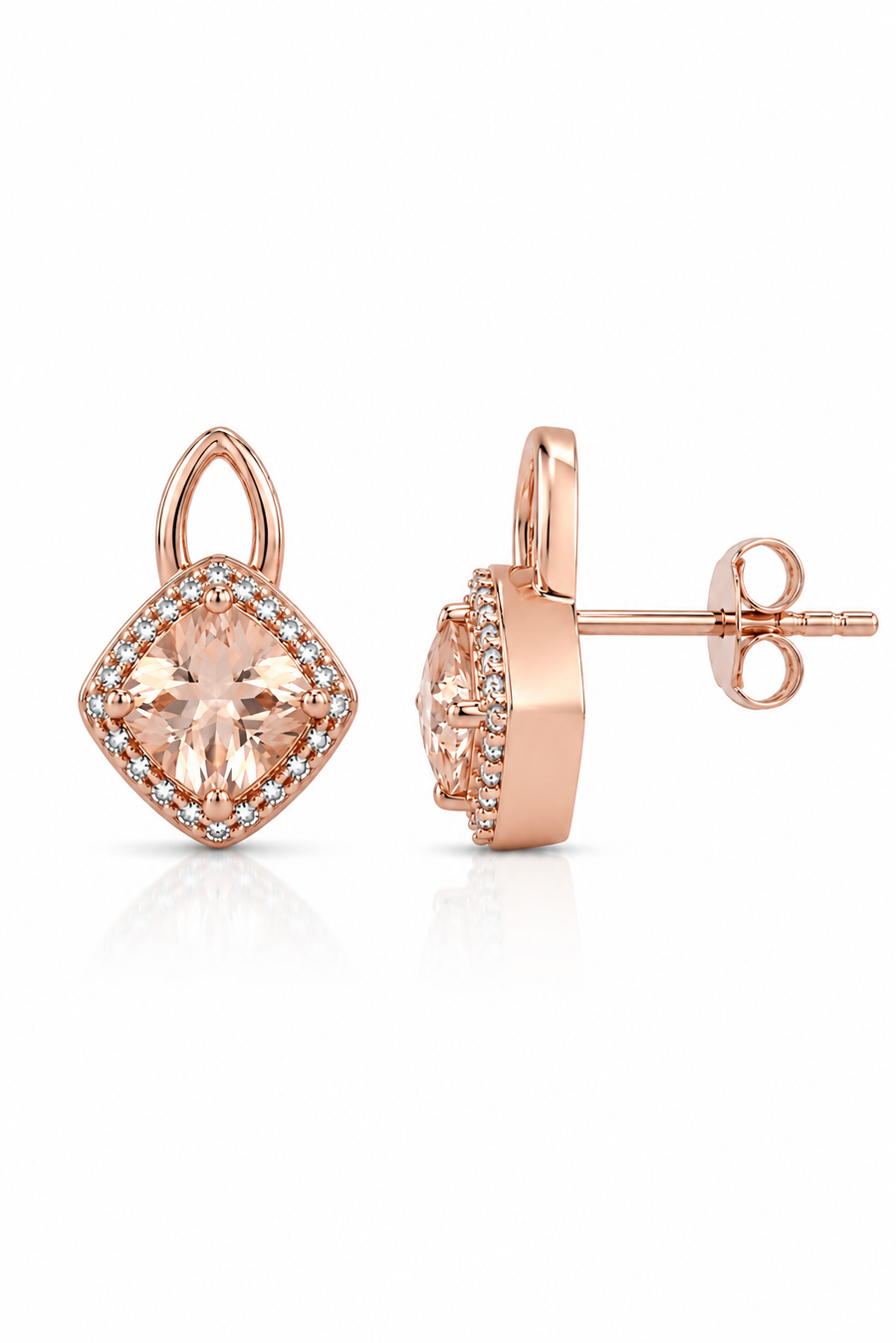Élodie Lumière Diamond-Cut Stud Earrings