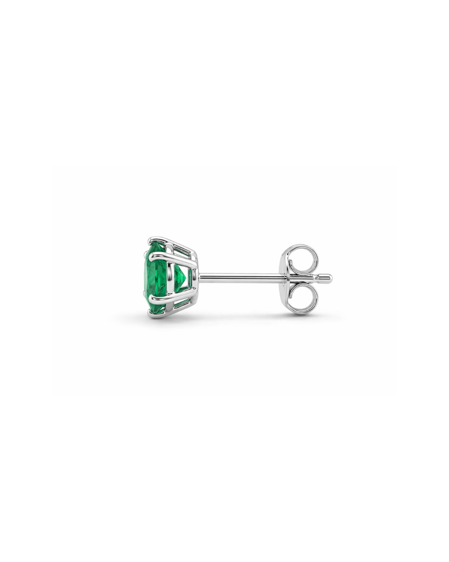 Émeraude Lumière Stud Earrings