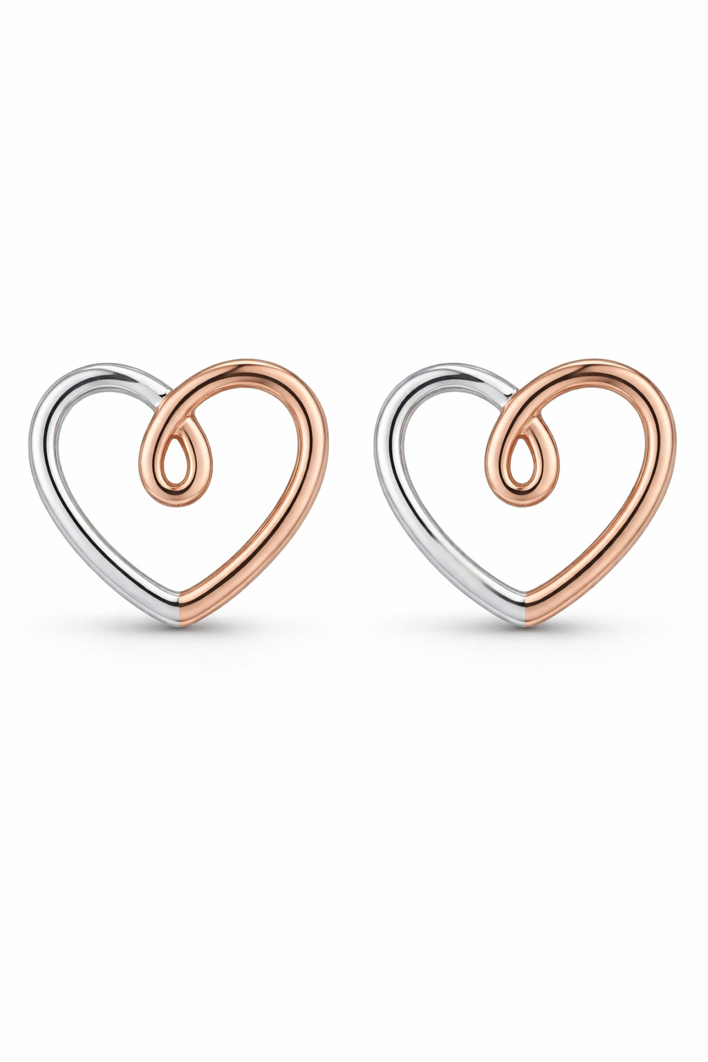 Eternal Heart Stud Earrings