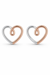 Eternal Heart Stud Earrings
