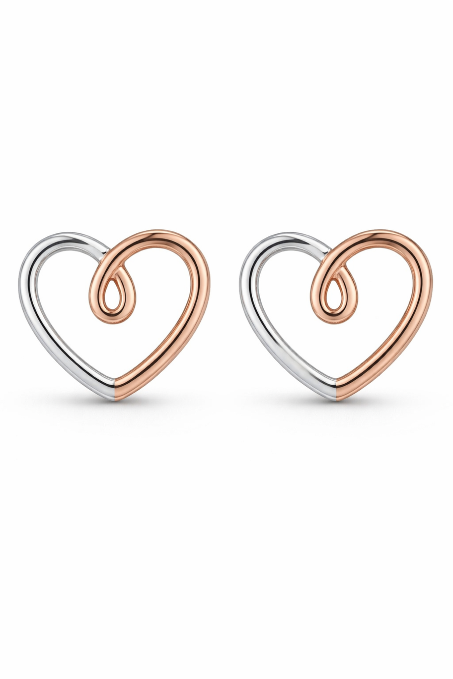Eternal Heart Stud Earrings