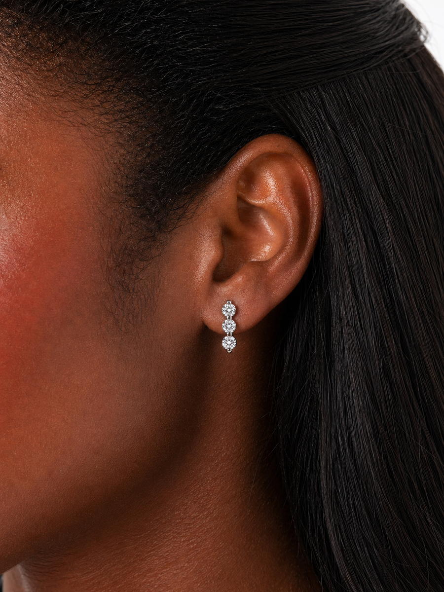 Étoile Trio Crystal Earrings