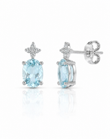 Étoile de Mer Aquamarine Stud Earrings
