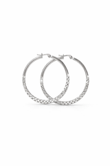 Évangeline Diamond-Cut Hoop Earrings