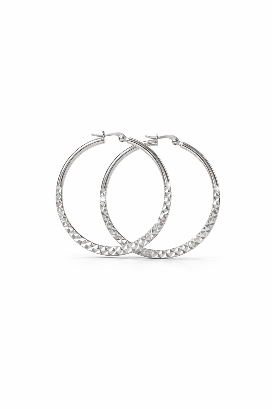 Évangeline Diamond-Cut Hoop Earrings