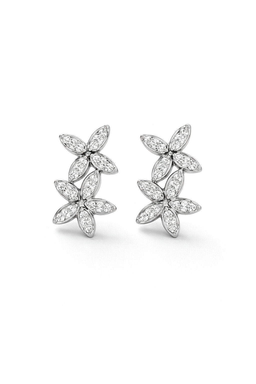 Fleurine Crystal Bloom Earrings