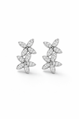 Fleurine Crystal Bloom Earrings