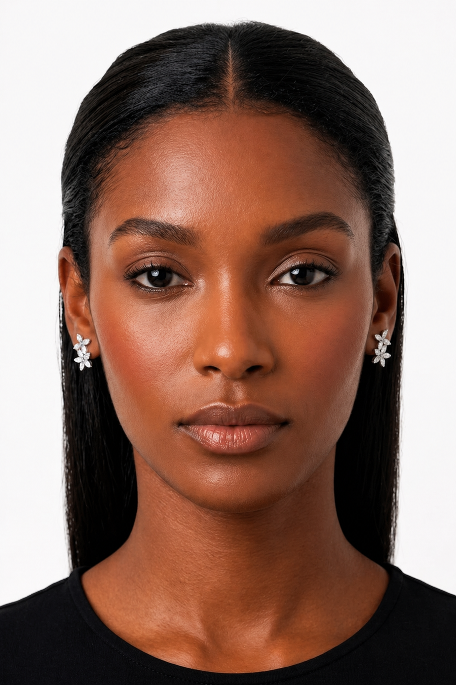 Fleurine Crystal Bloom Earrings