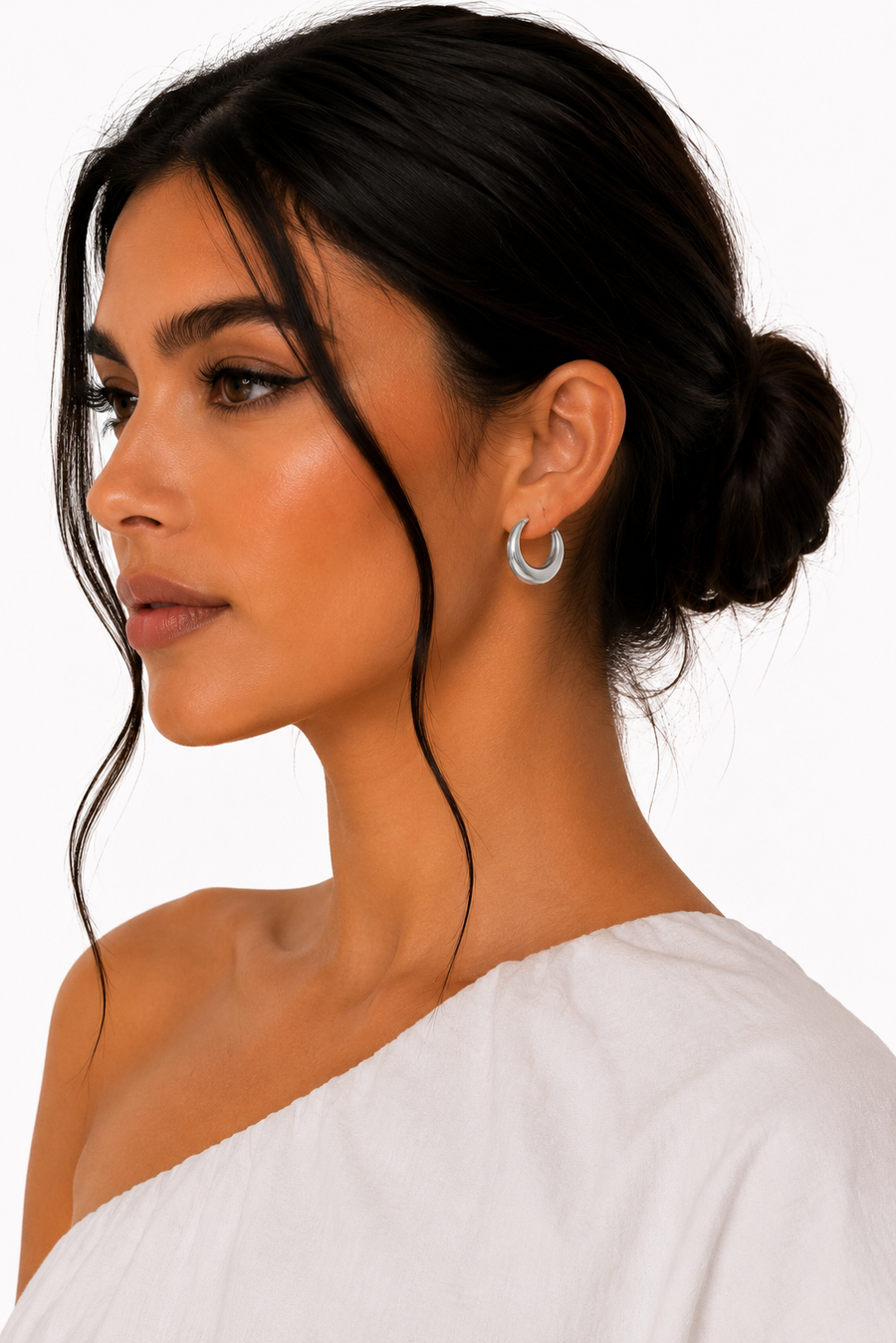 Geneviève Statement Hoop Earrings