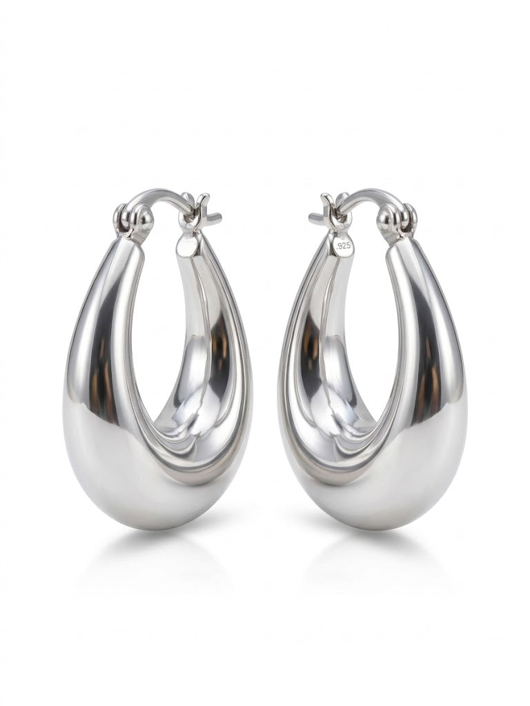 Juliette Sculpted Hoop Earrings