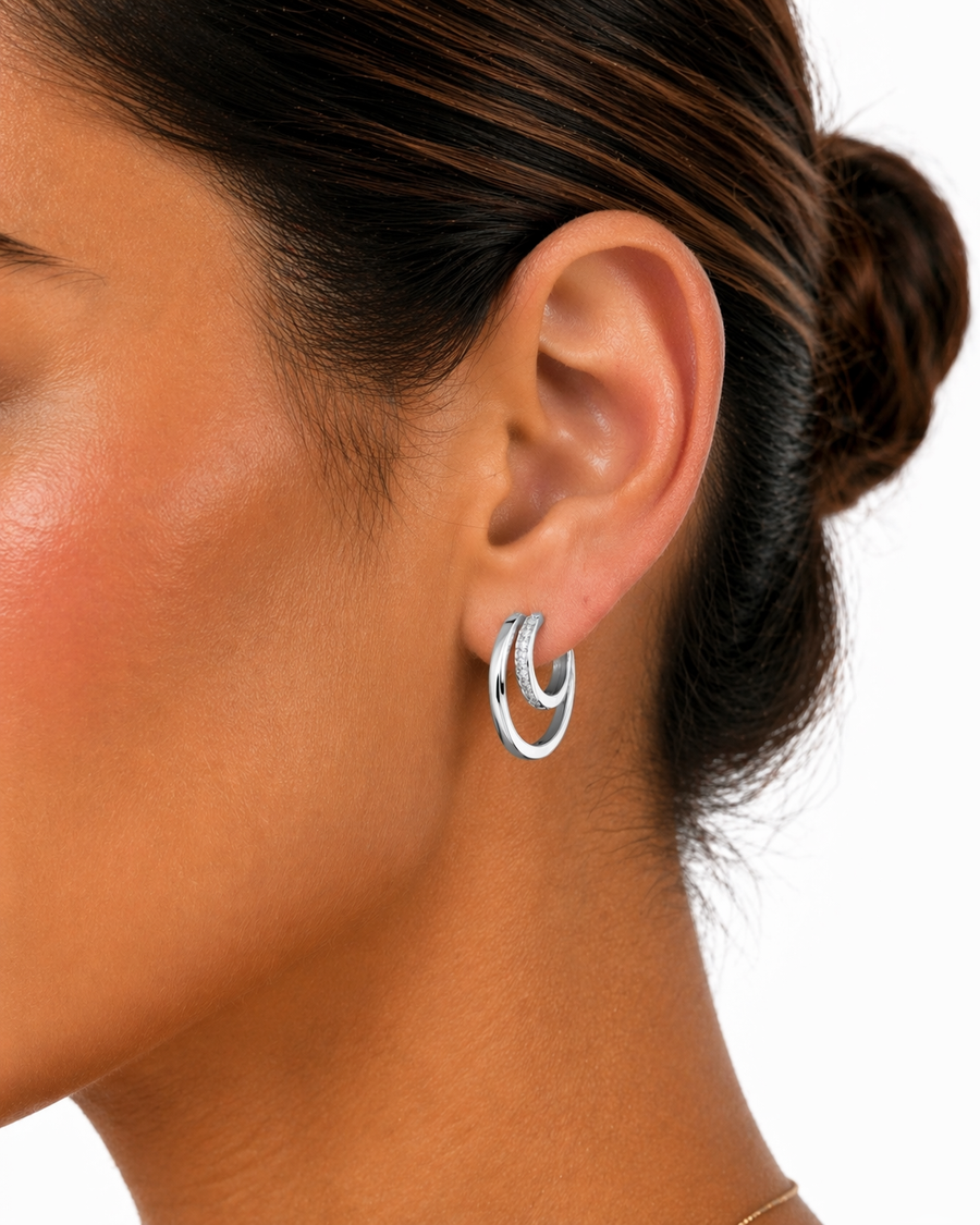 Lucienne Layered Hoop Earrings