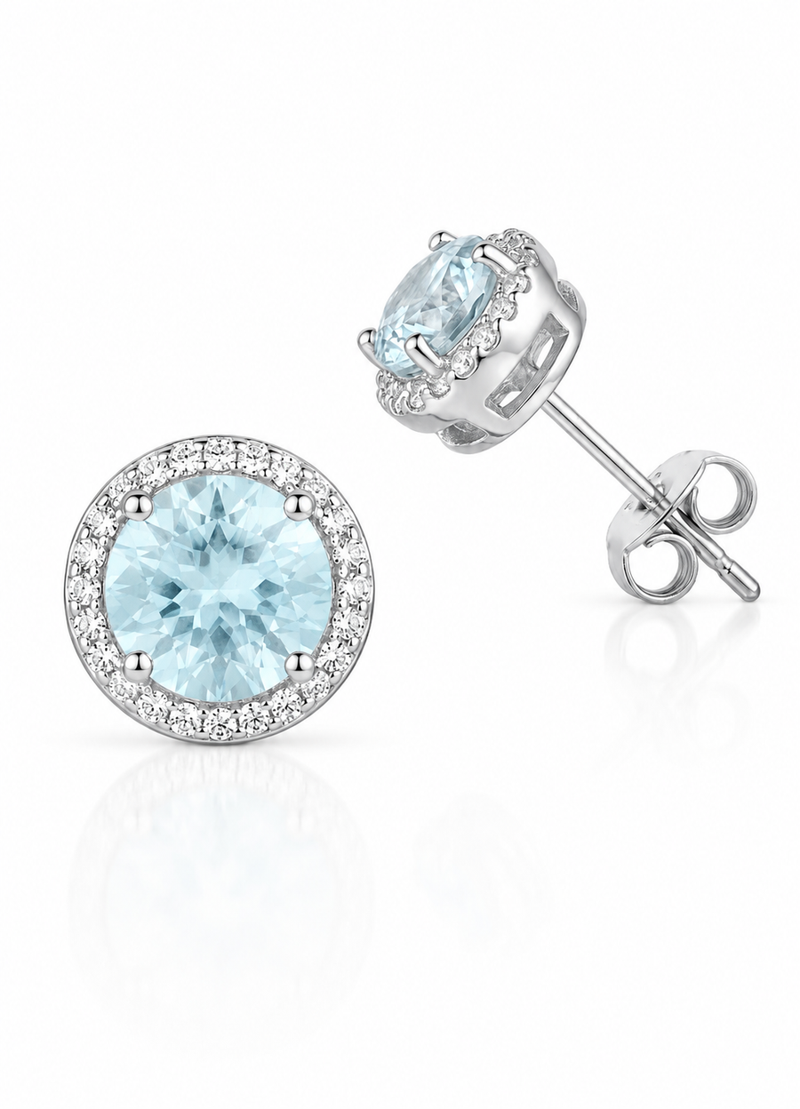 Lumière d’Azur Halo Stud Earrings