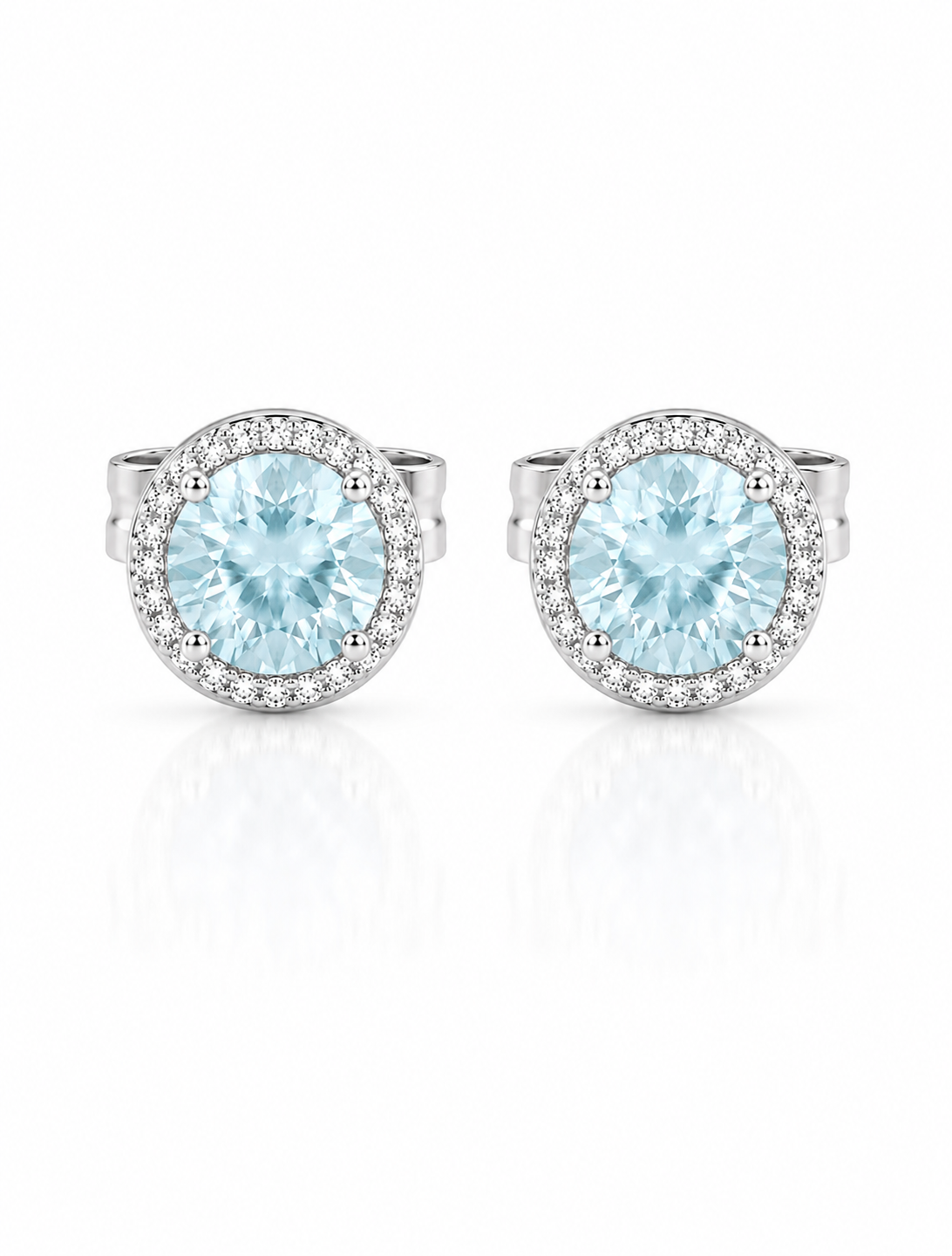 Lumière d’Azur Halo Stud Earrings