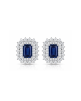 Nuit Royale Halo Stud Earrings