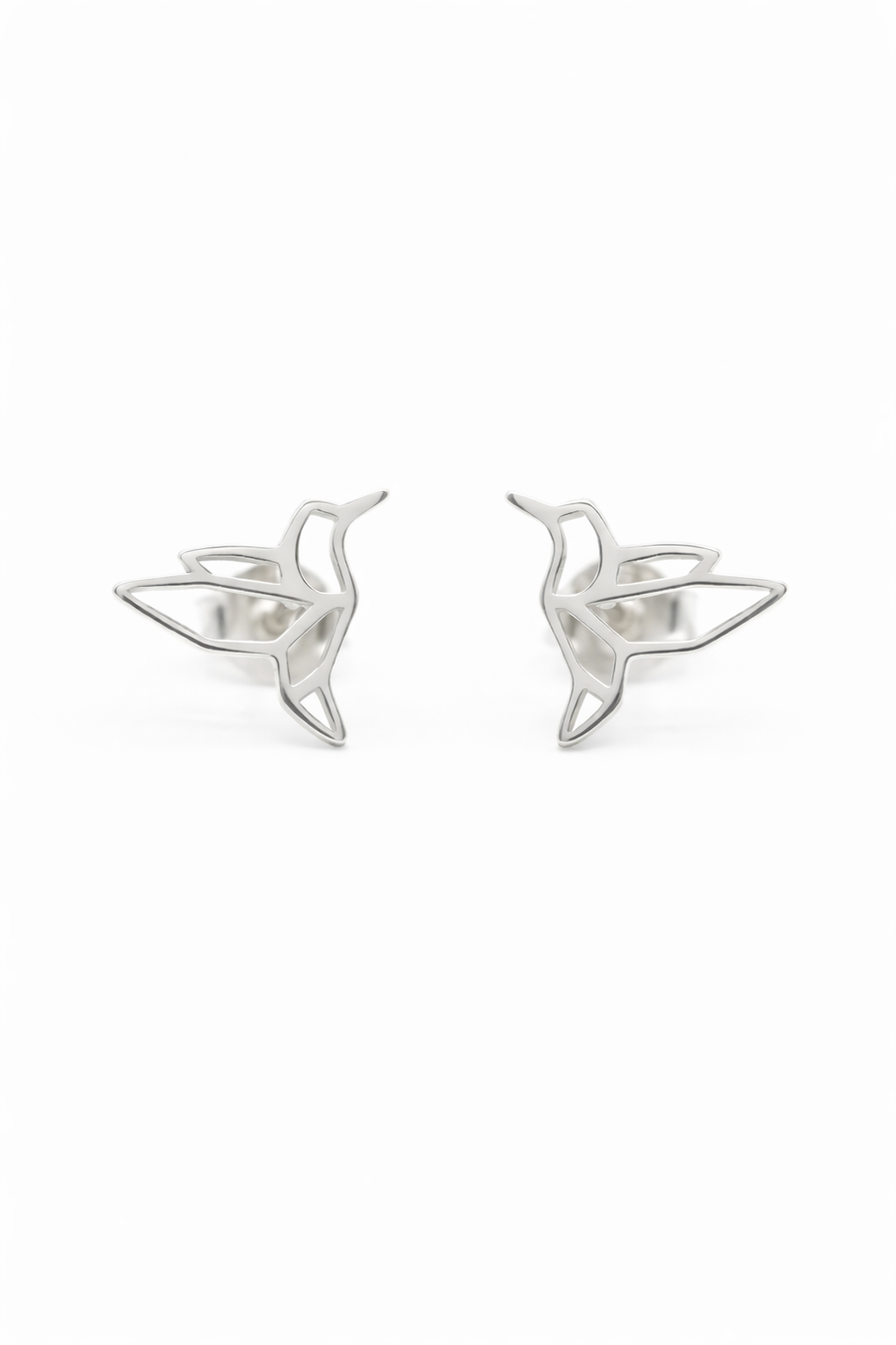 Origami Bird Stud Earrings