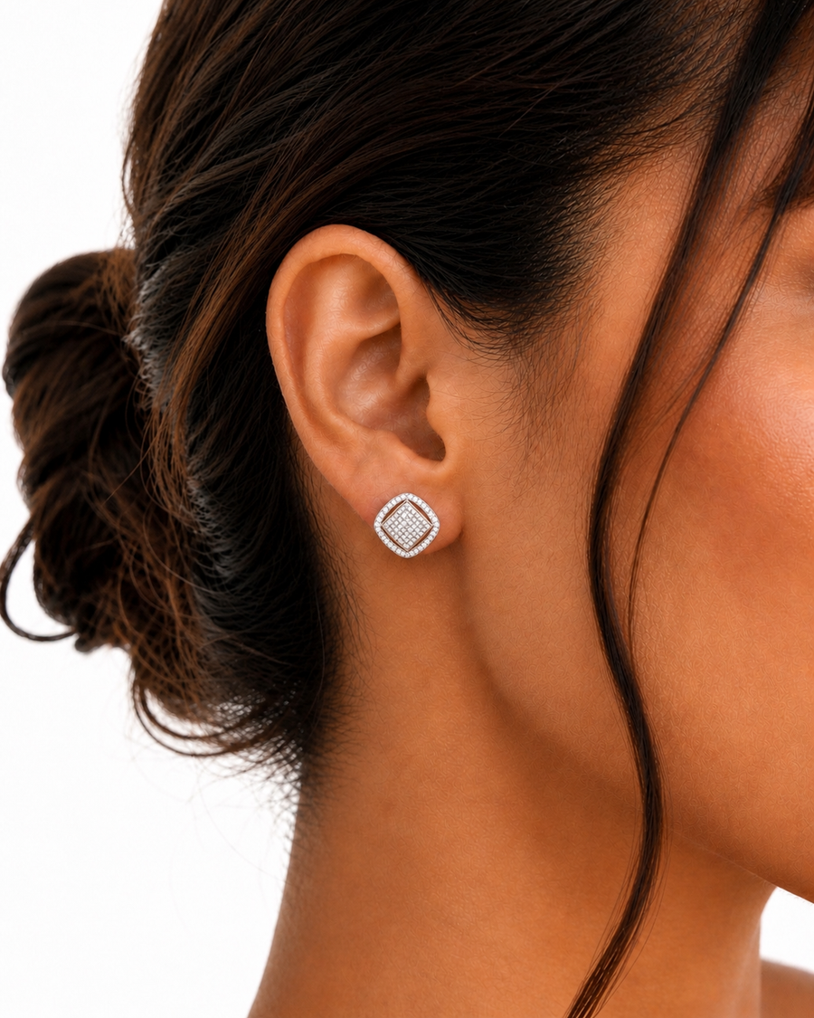 Place Vendôme Pavé Stud Earrings