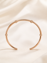Rosalie Éclat Rose Gold Bangle
