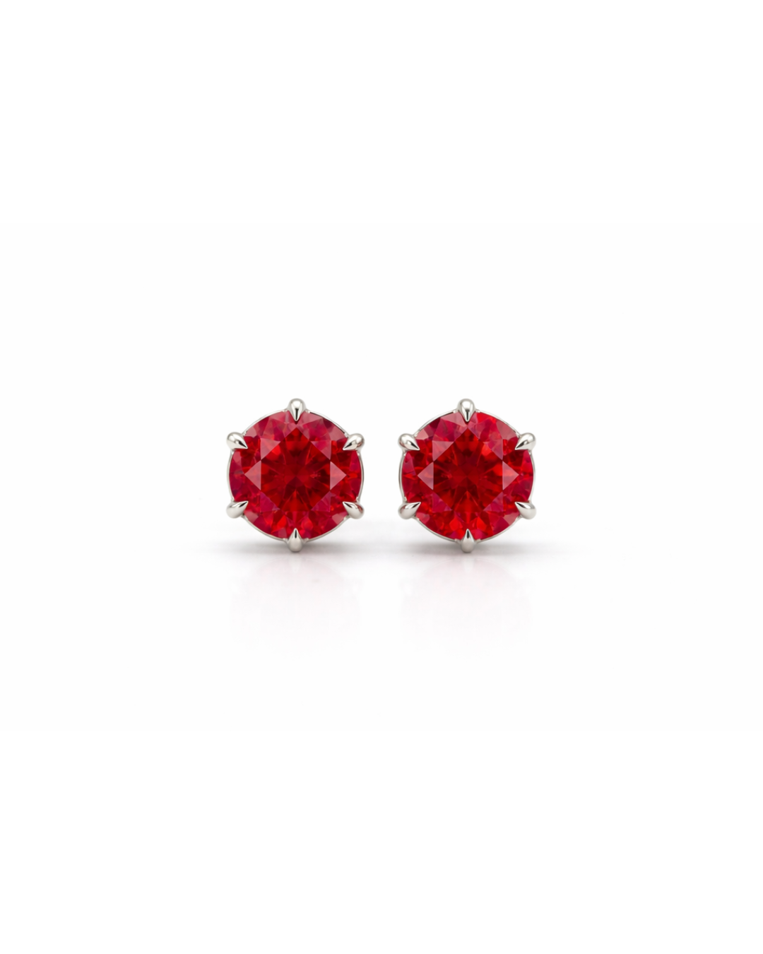 Rosalie Rouge Stud Earrings