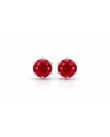 Rosalie Rouge Stud Earrings